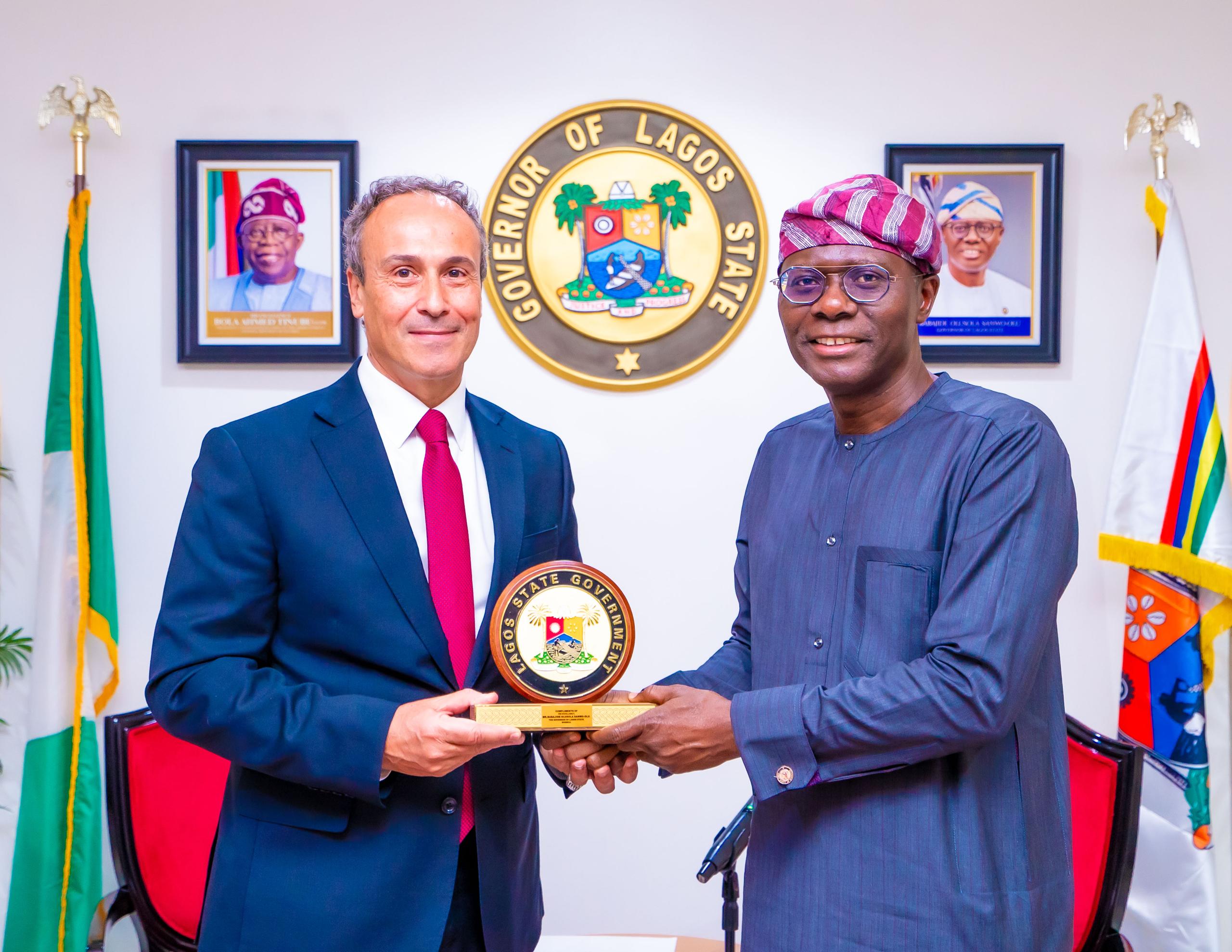 LAGOS'LL CONTINUOUSLY PARTNER FRANCE ON AGRICULTURE, PUBLIC TRANSPORTATION, SAYS SANWO-OLU